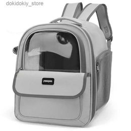 Cat Carriers Crates Houses JBTP New Portable Pet Carriers Breathable Mesh Do Backpack Foldable Lare Capacity Cat Carryin Ba Outdoor Travel Pet Supplies L49