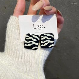 Stud Earrings Fashion Exaggerated Zebra Pattern Alloy For Women Personality Hypoallergenic Ear Ring Party Jewellery 2024 Trend