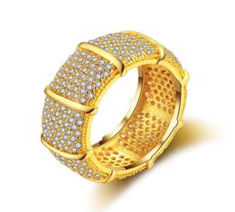 Europe and America Men Women Rings Gold Silver Colour Full CZ Rings for Men Women for Party Wedding Gift1858363