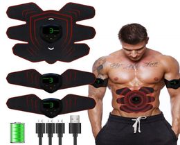 Gym Fitness Equipment Exercise Abdominal ABS Stimulator Muscle Toner Toning Belt Muscle EMS Trainer Ab Rollers Drop1207816