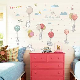Wall Stickers S Balloon Cartoon Combination Pattern Creative Bedroom Removable Decorative Sticker