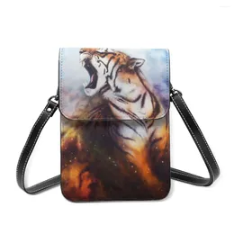 Shoulder Bags Roaring Tiger Fashion Card Holder Wallet 2024 Female Wallets Women Zipper Strap Coin Purse