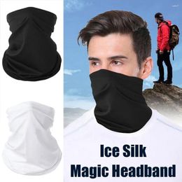 Bandanas 1pcs Riding Mask Bandana Anti-UV Summer Protection Scarf Climbing Silk Outdoor Hiking Neck Sun P2P5