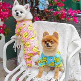 Dog Apparel Pet Cloth Cozy Pajamas Tiny Outfit Jumpsuits Cat Clothing Protect Skin High Elasticity For Outdoor
