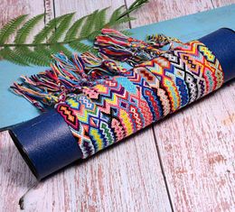 15 Pieces Friendship Woven Braided Bracelets for Women Chic Fashion Girl Boho Charm Wrap Armband Pulseras Femme Dropship 2103232893038