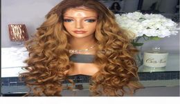 Part Two Tone 4 27 Loose Wavy Full Lace Human Hair Wigs Glueless Lace Front Wigs Ombre Human Hair Wigs4632674