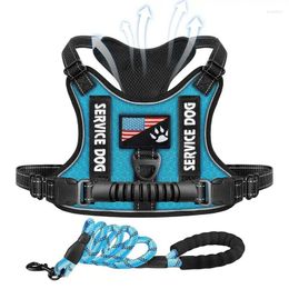 Dog Collars Service Vest Harness Adjustable Soft Padded Harnesses Easy Control For Small Medium Large Dogs