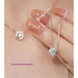 Designer Cartrres nacklace simple set pendant Kajia UFO Mosang Diamond Necklace Fidelity Stone Collar Chain Live Broadcast Physical Store Jewellery