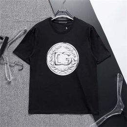 Designer t shirt Mens T-shirts Letter Print Babysbreath Short Sleeve Men Cashew Flower Pattern Print Tshirt O-Neck Summer Man Tee Shirt B17