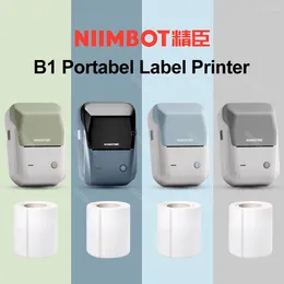 Niimbot B1 Label Mini Thermal Self-adhesive Printer BT Portable Labeller For Mobile Sticker Pocket Colour Maker Printing Er