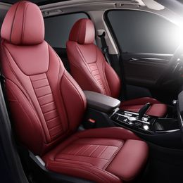 Custom Fit Car Accessories Seat Covers For 5 Seats Full Set Top Quality Leather Specific For Bmw X3 3 Series 7 5 X5 X1 1