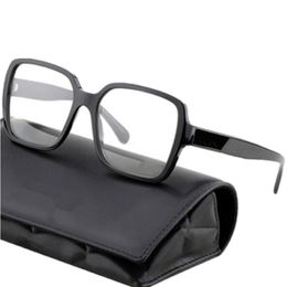 Quality Lux-Desi All-match Celebs Frame Women Big-square Plain Glasses Plank Fullrim Anti-Bluelight Plano 56-17-140 for Prescripti2523