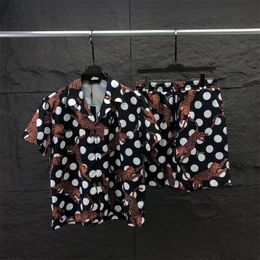Tracce da uomo da uomo hawaiaian beach set camicie per vacanze per uomini e donne bloccanti pantaloncini stampati set b16
