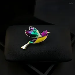 Brooches Original Smart Lark Brooch Retro Exquisite High-Grade Enamel Flying Bird Suit Women's Sweater Pins Animal Jewellery Gifts