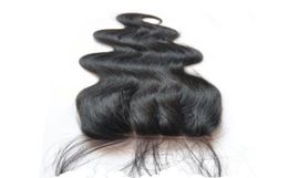 9A Top Closure Malaysian Peruvian Indian Brazilian Virgin Body Wave Straight Hair Weaves 44 Lace Closure Human Hair63521422450384