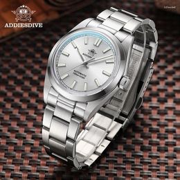 Wristwatches ADDIESDIVE 36mm Men's Automatic Watch Mechanical PT5000 Sapphire Bubble Mirror BGW9 Luminous 10Bar Diving Waterproof Watches