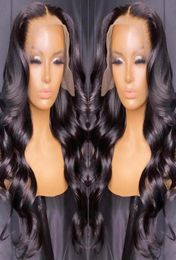 Lace Wigs Body Wave 13x6 Transparent Frontal Human Hair Brazilian Loose Water Wavy Front Wig For Black WomenLace29583419893555