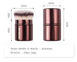 Hourglass Retractable Kabuki Brush Portable Face Blush Loose Powder Single Makeup Brushes Bristle Hair Whole Cosmetic Beaiuty 1881782