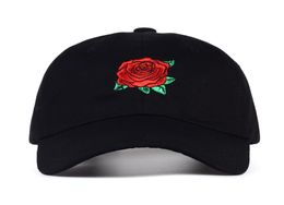 Fashion Roses Men Women Baseball Caps Spring Summer Sun Hats for Women Solid Snapback Cap Whole Dad Hat2069909