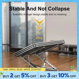 Other Computer Components Aluminium 9-level dual adjustable height vertical folding lifting layer laptop stand Y240418 Y24050480IA80IA