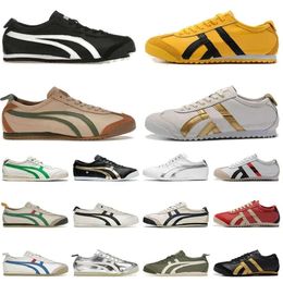 Running shoes Onitsukas Tiger Mexico 66 Lifestyle Sneakers Women's and Men's Designer Running Shoes Black and White Blue Yellow Beige Low Fashion Sports Shoes Loafer