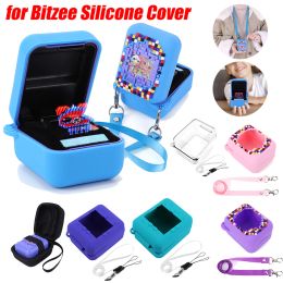 Cases 3D Cartoon Cute Silicone Carry Case for Bitzee Interactive Toy Digital Pet Waterproof Protective Cover Shockproof with Lanyard