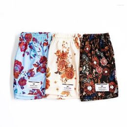 Men's Shorts 2024 Brand Men Casual Mesh Fashion Street Sports Basketball Pants Flower Pattern Gym