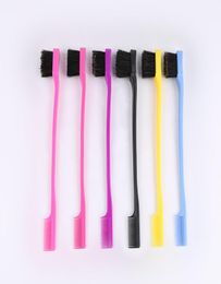 Beauty Double Sided Edge Control Hair Comb Hair Styling tool Hair Brush toothbrush Style eyebrow brush Whole8178643