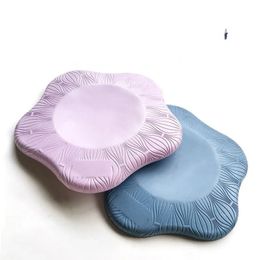 2 Pieces/Set Portable Small Round Knee Pads Yoga Mat Fitness Exercise Mat Wooden Gym Disc Protector Cushion Cushion