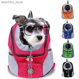 Dog Carrier Pet Backpack Do Shoulder Ba Chest Ba Out Portable Travel Breathable Do Ba Pet Supplies Universal Travelin Carrier Backpack L49