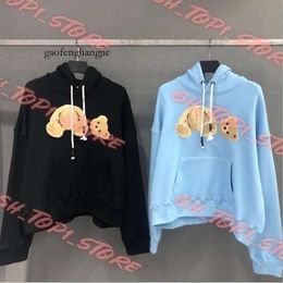 2023 New Fashionable High Quality Hoodie Sweatshirt Worn Bear Sweatshirt Teddy Bear Fashion Loop Fabric Explosion Sweater Style Men's 641