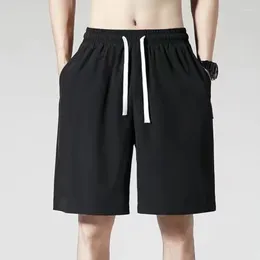 Men's Pants 2024 Mens Sport Large Shorts Outwear Summer Beach Ice Silk Quick Dry Lightweight Jogger Sweatwear Gym