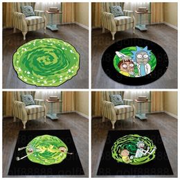 carpet Designer rug room decor living room Cartoon carpet bedroom bed swivel chair washable round floor mat #025