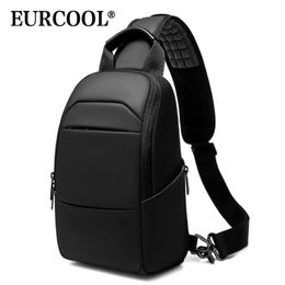 EURCOOL Messenger Bag for Men 97 IPad Chest Pocket Crossbody WaterProof Pack Bags MultiFunction Shoulder n1910 240407