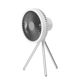 Silent Quiet Safe Strong Winds Camping Fan Outdoors Handheld Fans USB Rechargeable Desktop Portable Circulator Wireless Ceiling Electric Fan With Power Bank LED