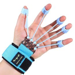 Portable Hand Gripper Silicone Finger Expander Hand Grip Wrist Strength Trainer Finger Exerciser Resistance Band Fitness 240418