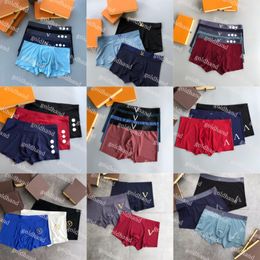 Brand Letter Printed Underwear Sexy Mens Underpants Boxer Shorts Top Quality Ice Silk Underpant