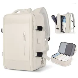 School Bags Travel Backpack For Women Expandable Large Capacity Waterproof Laptop With USB Port Men Outdoor Multifunction