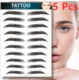 Enhancers New style 6D HairLike Eyebrows Waterproof Eyebrow Tattoo Stickers Eyebrow Transfers Stickers Eyebrow Grooming Shaping Sticker