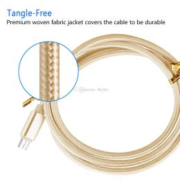 high speed usb cables type c to c charging adapter data sync metal phone line 0.48mm thickness strong braided charger