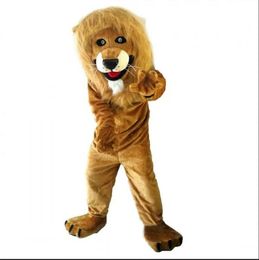 2024 Adult size Brown Lion Mascot Costume halloween Carnival Unisex Adults Outfit fancy costume Cartoon theme fancy dress