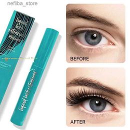 Mascara Thrive Black Mascara Waterproof Liquid Natural Thick Curl Quick Drying Fiber Base Lash Professional Female Make Up L410