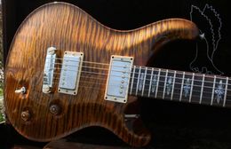 Reed Smith Amber Brown Flame Maple Top DGT David Grissom Electric Guitar Rose Fingerboard Lotus Inlay Wrap Arround Tailpice Chr6241706