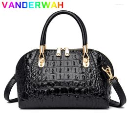 Evening Bags Fashion Crocodile Pattern Women Shoulder High Quality PU Leather Ladies Handbags Large Capacity Travel Crossbody Sac