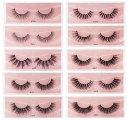 1 Pair 3D False Eyelashes Dramatic Makeup Lashes Natural Long Volume lashes Cilios Mink Eyelashes Fluffy make up eyelashes9344680