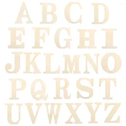 Decorative Figurines 1PC 30CM Wooden Letters Unfinished Alphabet Blank Paintable Semi-finished DIY Wood Craft Wall Door Ornaments Party