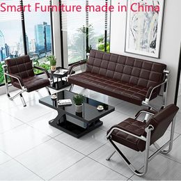 Camp Furniture Office Sofa Coffee Table Combination Business Reception Simple Negotiation Modern Three Person Iron Art