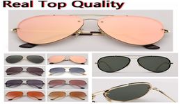 Fashion classic superior quality UV400 Sunglasses men Cool aviaton driving fmetal gradient pilot shades vintage brand women Sun Glasses de sol gafas 3584 618416170