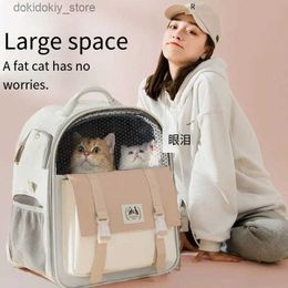 Cat Carriers Crates Houses Pet Carrier Ba Cat Ba Pets Backpack Outoin Carry Cats Double Shoulder Ba Travel Breathable Puppy Bas Carriers Supplies L49