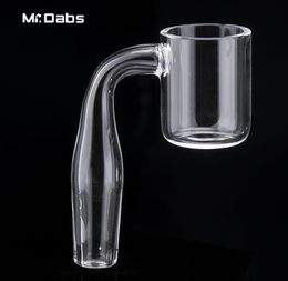 Mrdabs Quartz Thermal Banger Smoking Accessories with Polished Joint 25mm Outer Diameter Qtz Banger with Flat Bowl for Oil Rigs G8190543